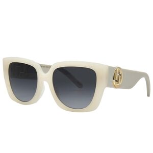 NEW Marc Jacobs Ivory/Light Gray Sunglasses with Gold Detail 687